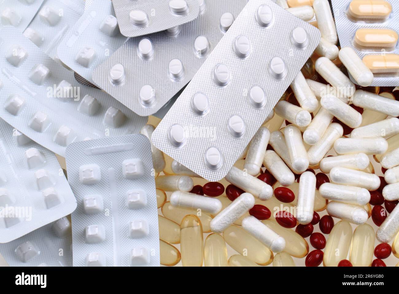 différentes pilules comme très beau milieu médical Banque D'Images