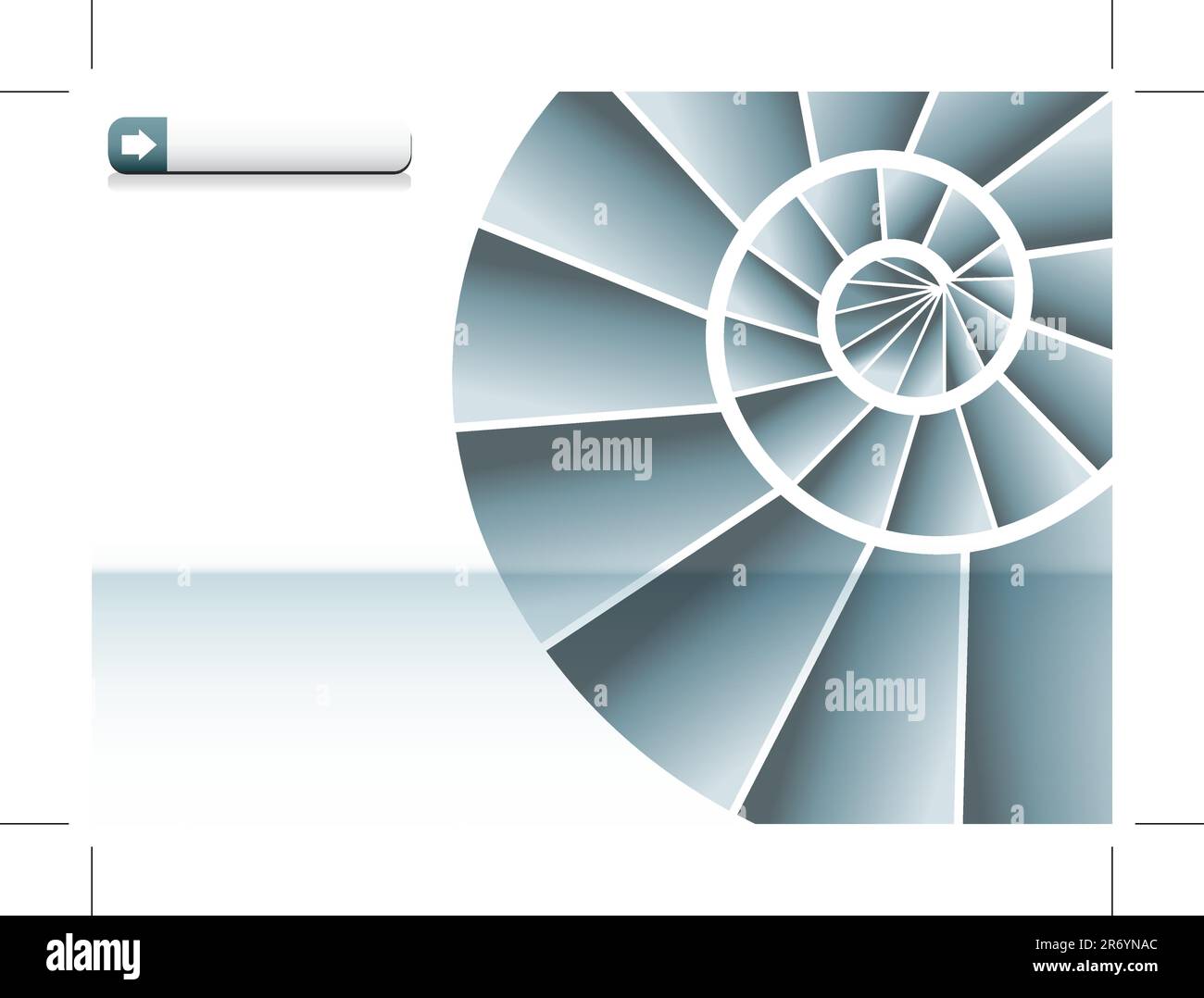 L'image d'un escalier en spirale graphique d'entreprise. Illustration de Vecteur