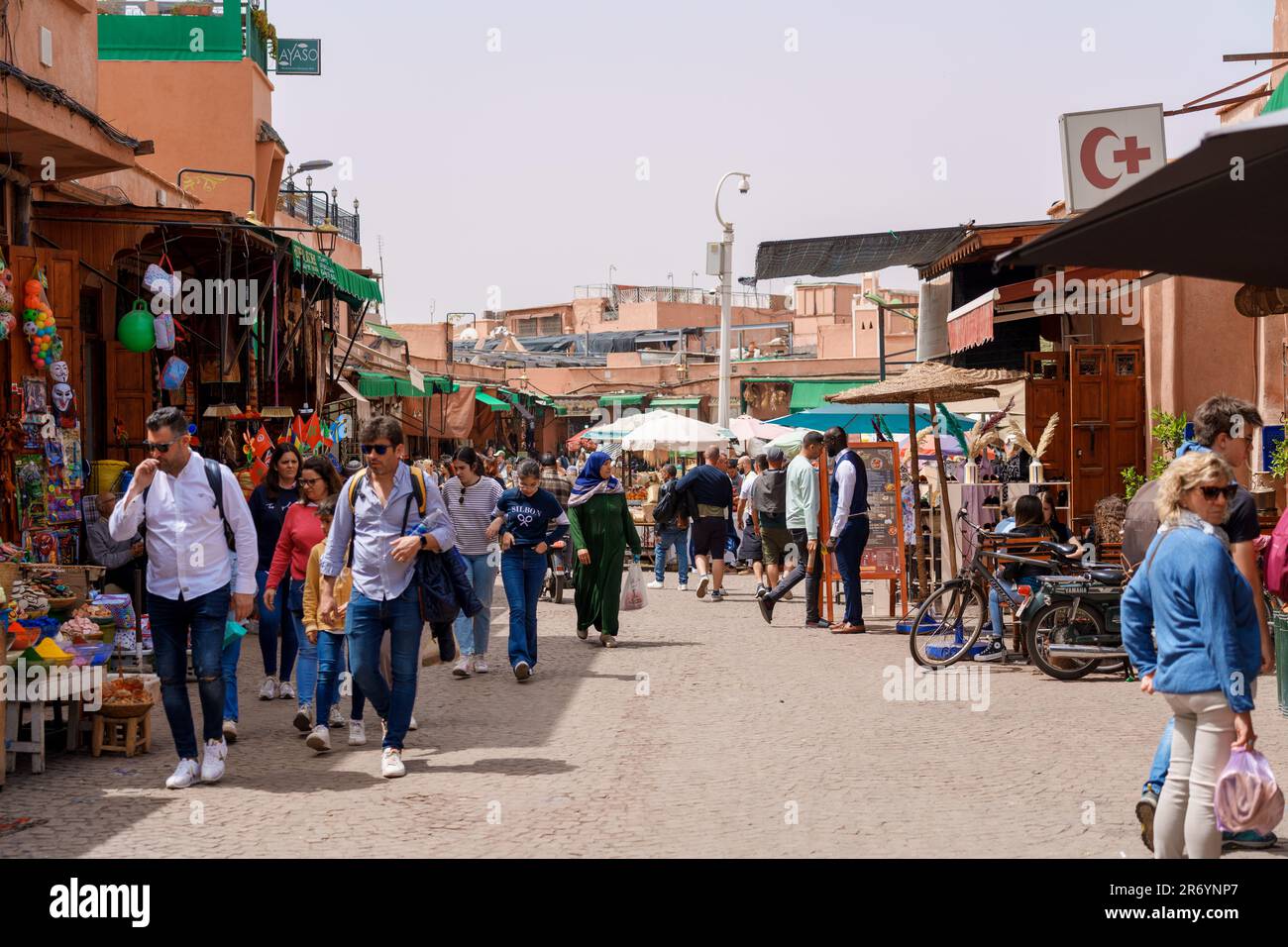 Souks et médina de Marrakech Banque D'Images