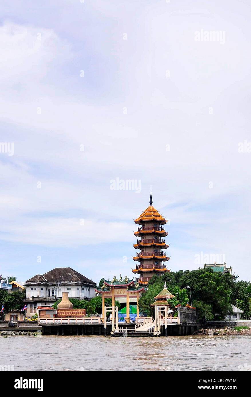 La pagode Chee Chin Khor. Bangkok, Thaïlande. Banque D'Images