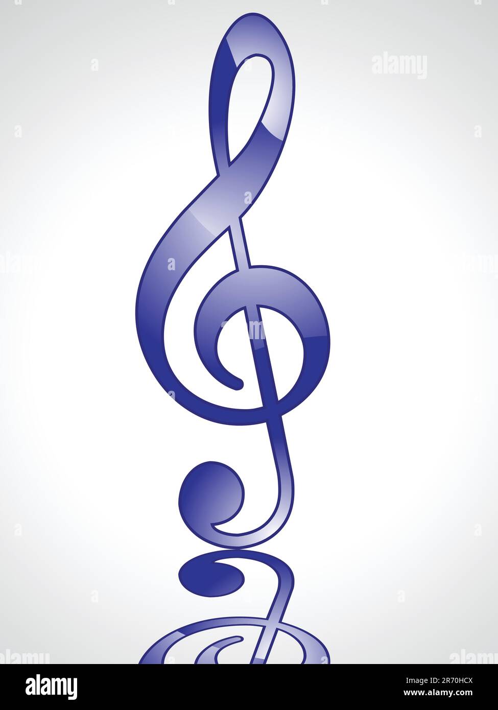 illustration vectorielle de mot musical bleu brillant abstrait Illustration de Vecteur