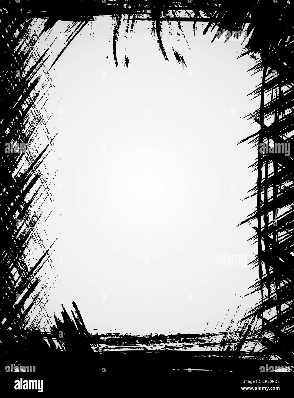 Cadre de couleur noire. Illustration de Vecteur