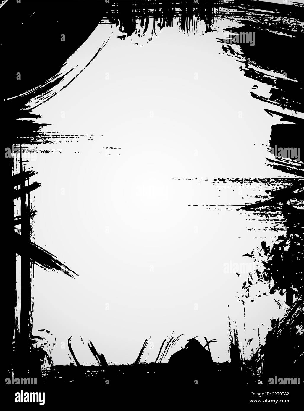 Cadre de couleur noire. Illustration de Vecteur