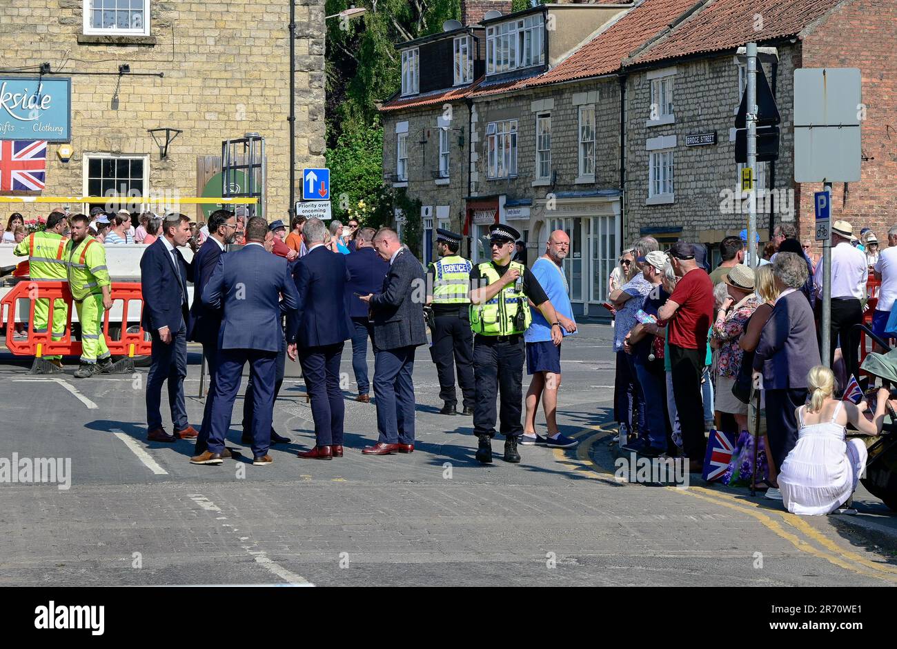 Lundi 12th juin 2023. Le roi Charles 111 visite la ville de Pickering Banque D'Images
