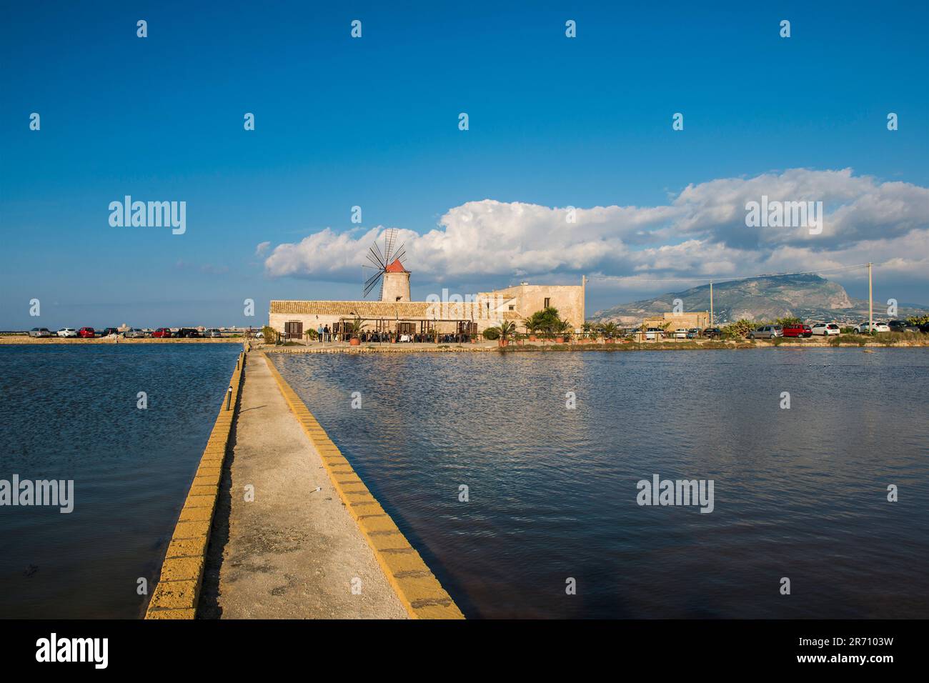 Riserva naturel integrale salin di trapani e paceco. sicile Banque D'Images