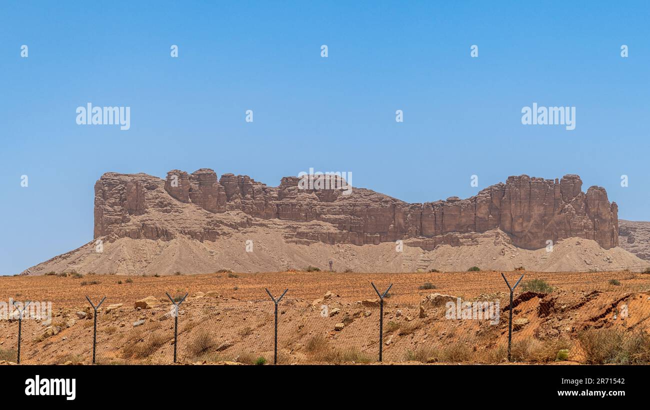 Montagne du désert - Muzahmiyah Banque D'Images