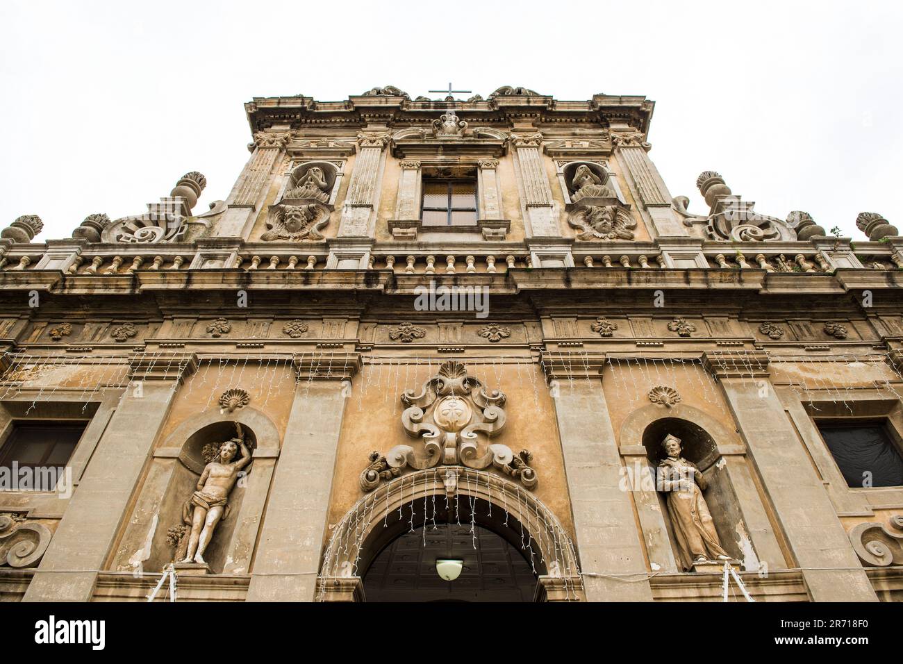 Italie. Sicile. Castelvetrano. Église de Purgatorio Banque D'Images