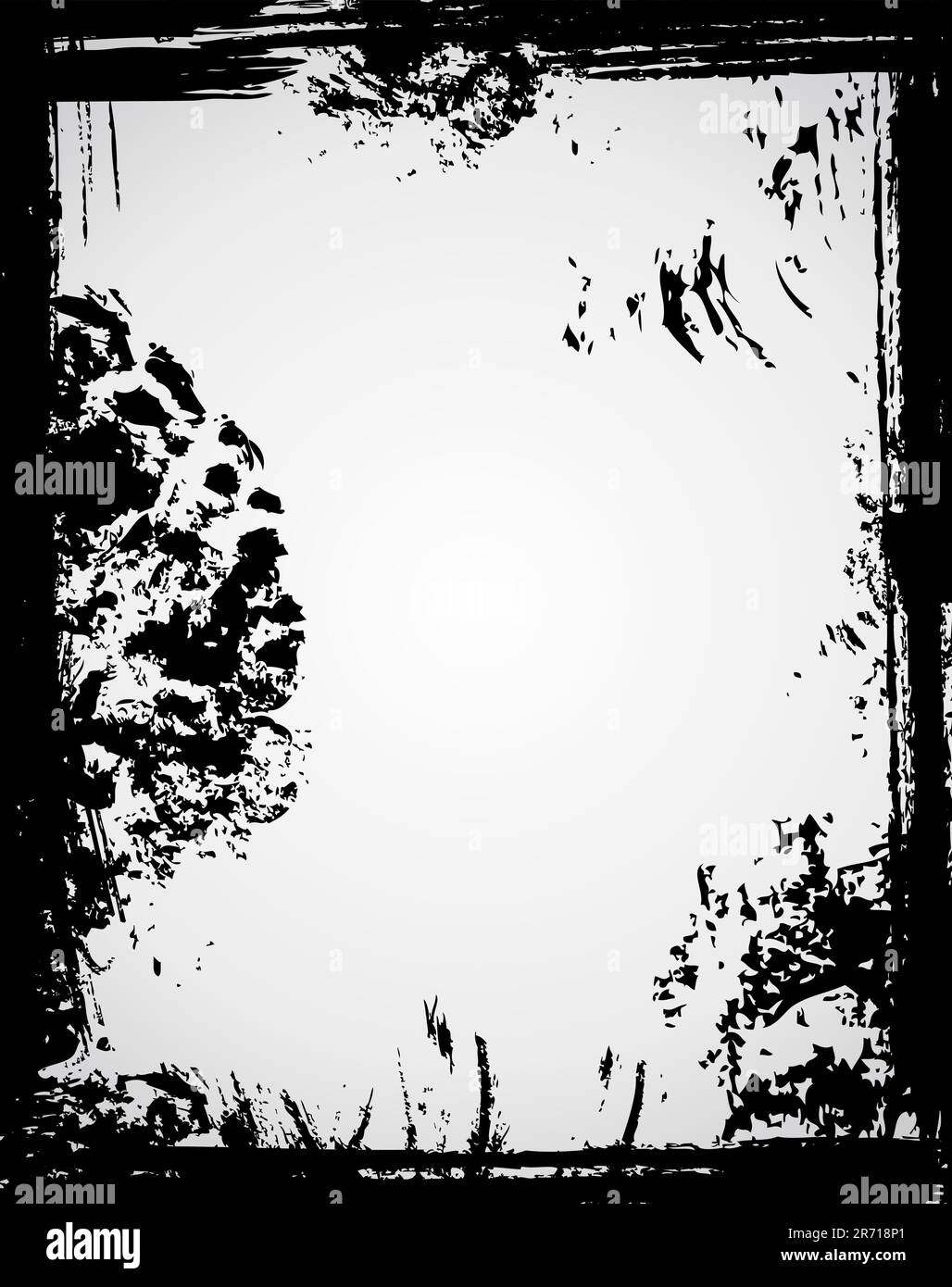 Cadre de couleur noire. Illustration de Vecteur