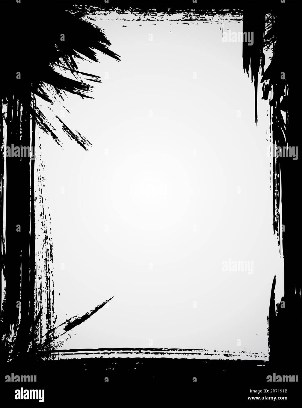 Cadre de couleur noire. Illustration de Vecteur