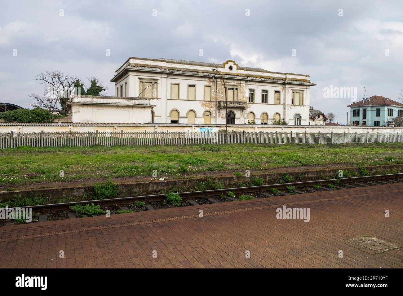 Italie. Palestro. gare Banque D'Images
