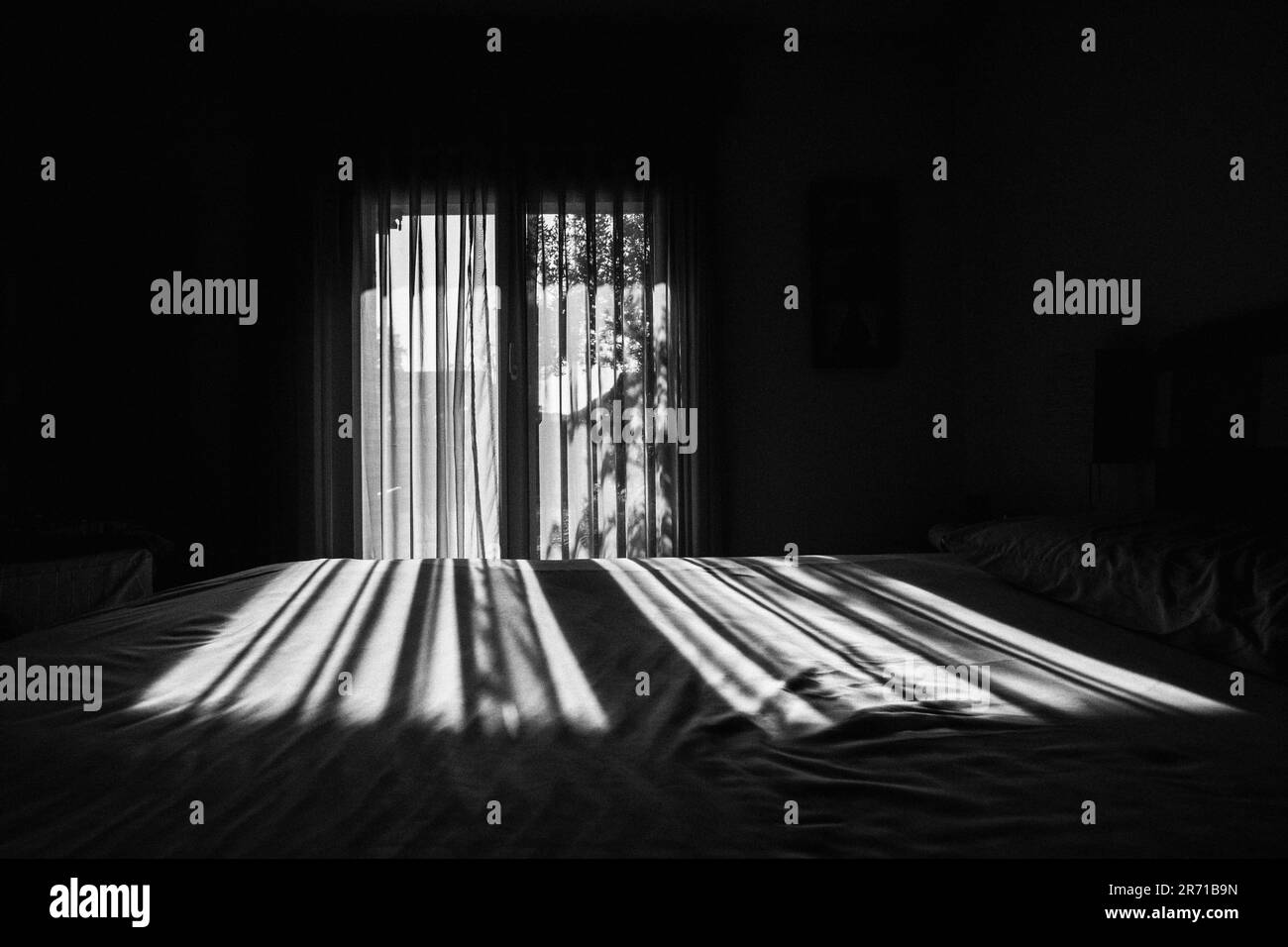 Lumières et ombres dans une chambre Banque D'Images