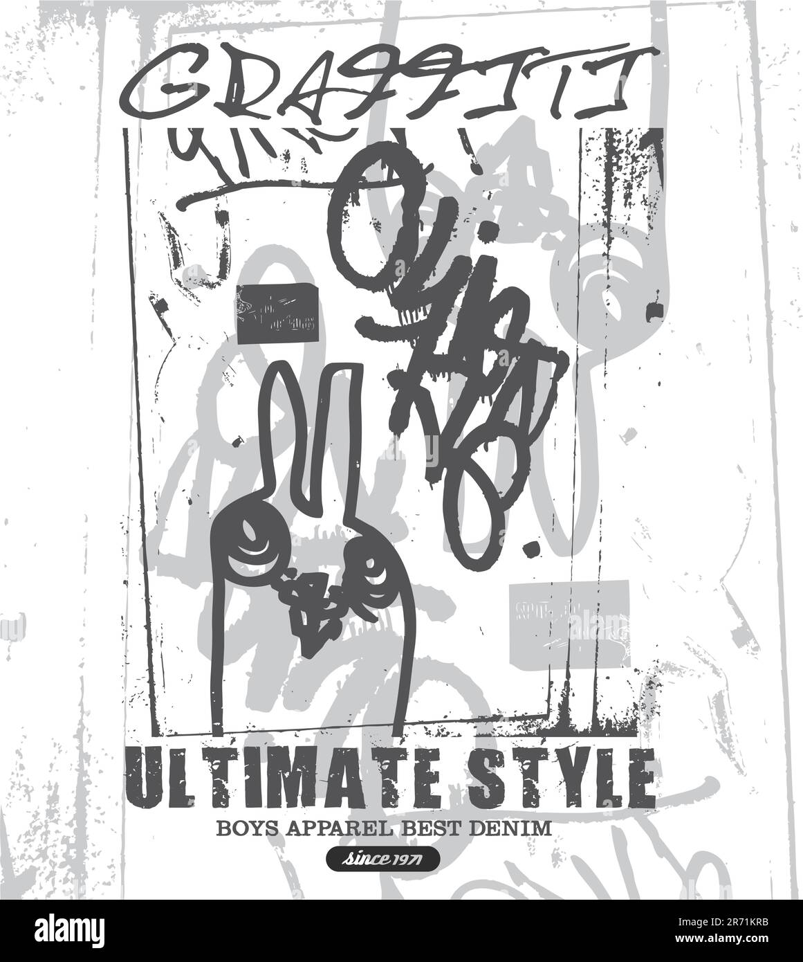 illustration vectorielle inclinable d'un graffiti dans un fichier eps 8 Illustration de Vecteur