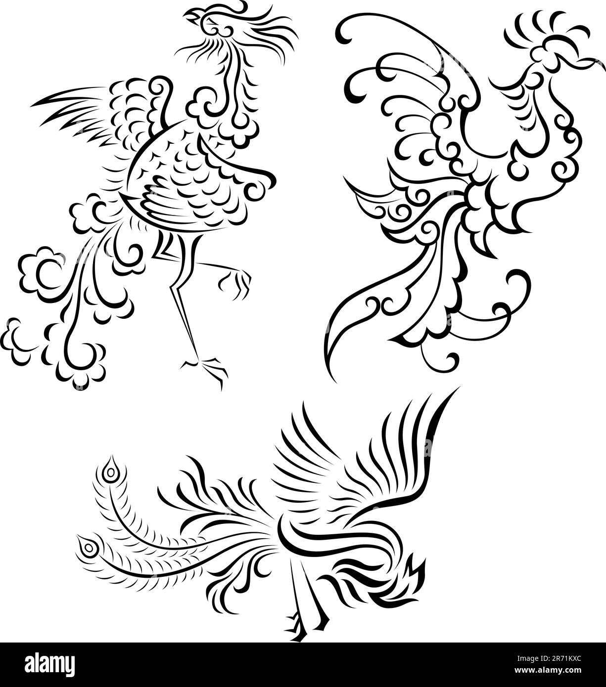 Illustration d'oiseaux Illustration de Vecteur