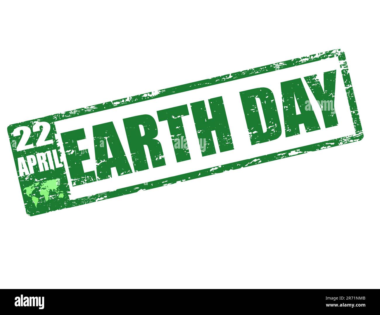 22 avril - timbre du jour de la terre Illustration de Vecteur