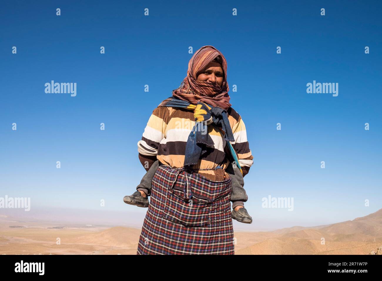 Maroc. Atlas. femme berbère Banque D'Images