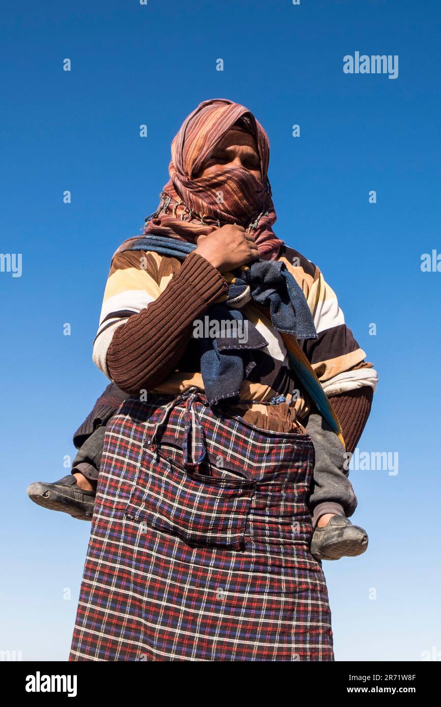 Maroc. Atlas. femme berbère Banque D'Images