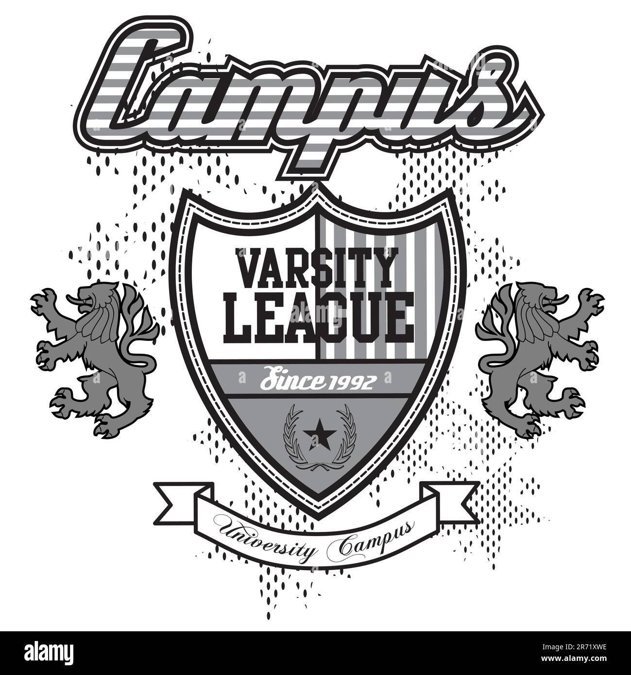 eps 8 dossier d'étiquette et d'impression avec broderies pour la conception textile Illustration de Vecteur