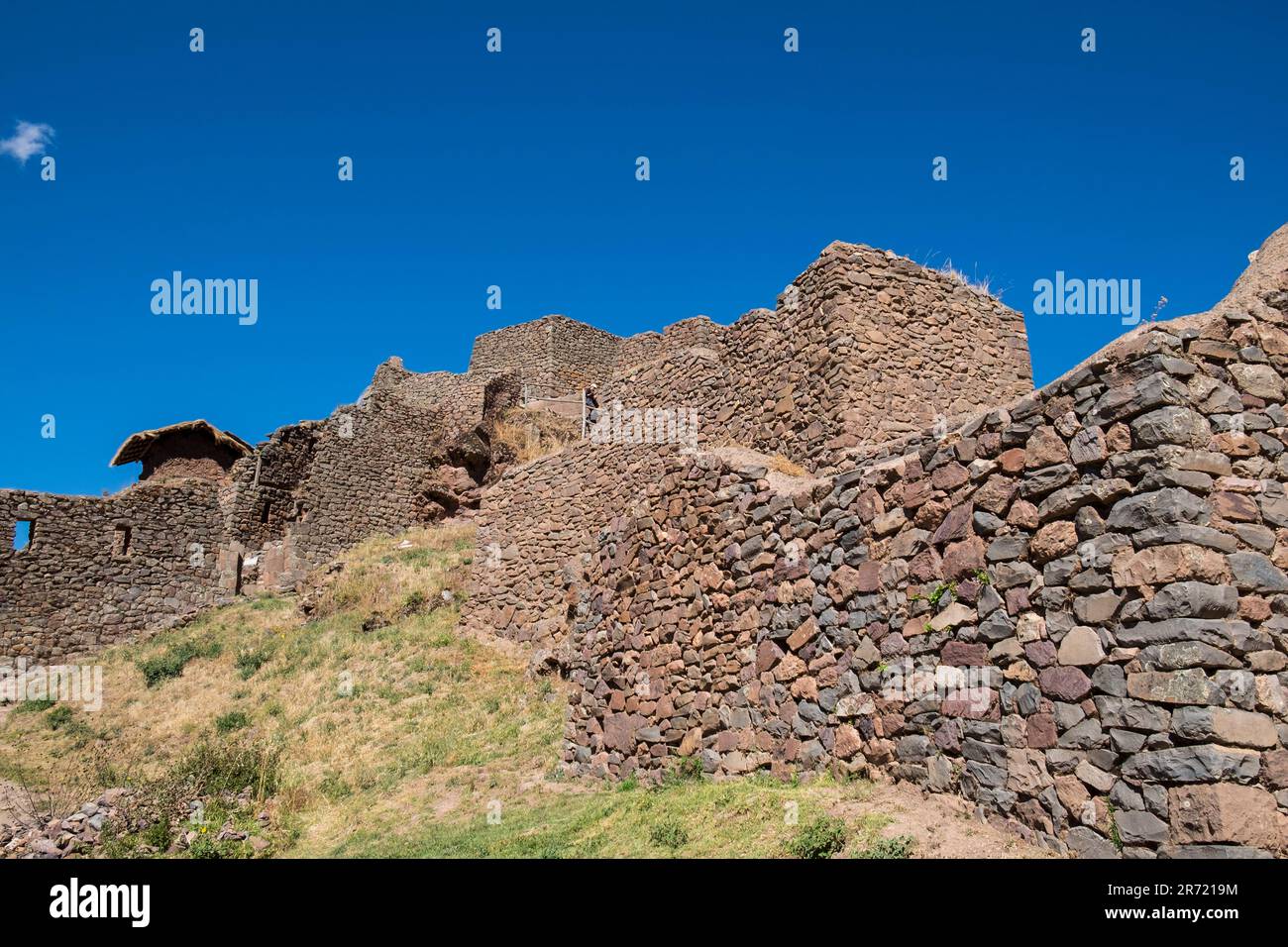 Pérou. ruines de pisac Banque D'Images