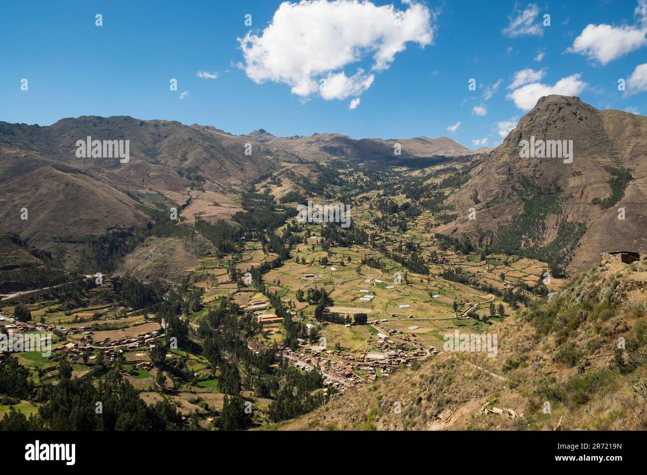 Pérou. ruines de pisac Banque D'Images