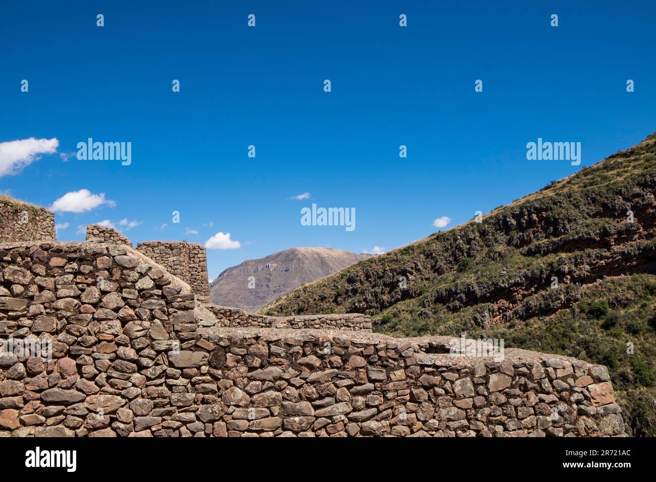 Pérou. ruines de pisac Banque D'Images