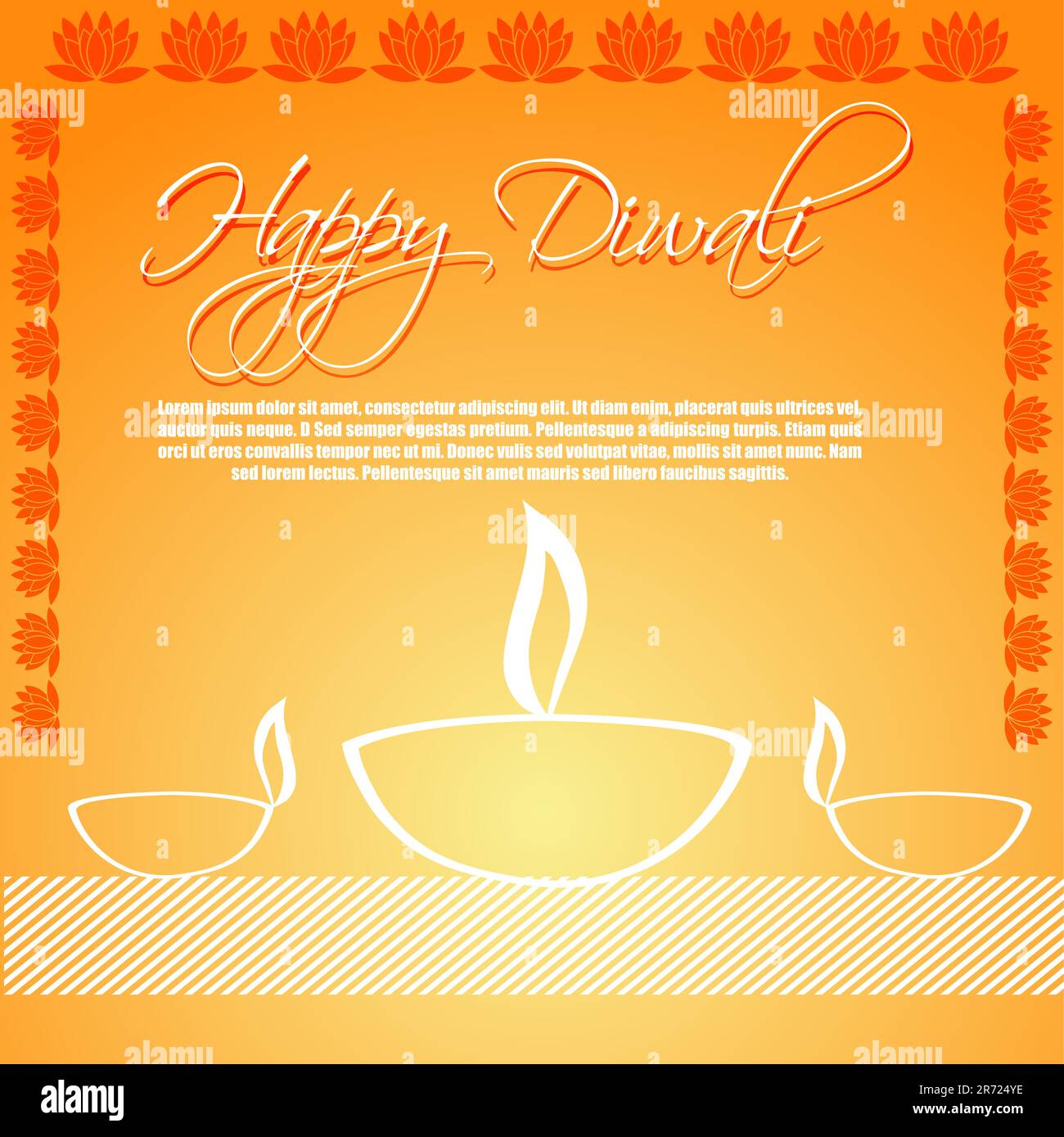 Illustration de carte de Diwali Illustration de Vecteur