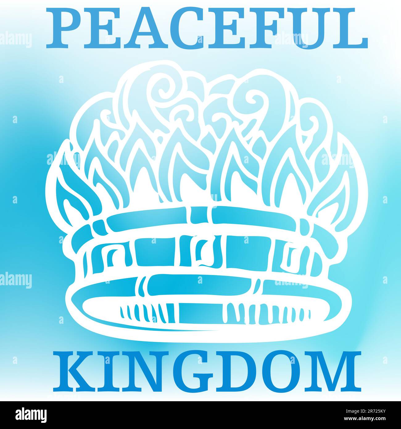 Une image représentant un royaume pacifique. Illustration de Vecteur