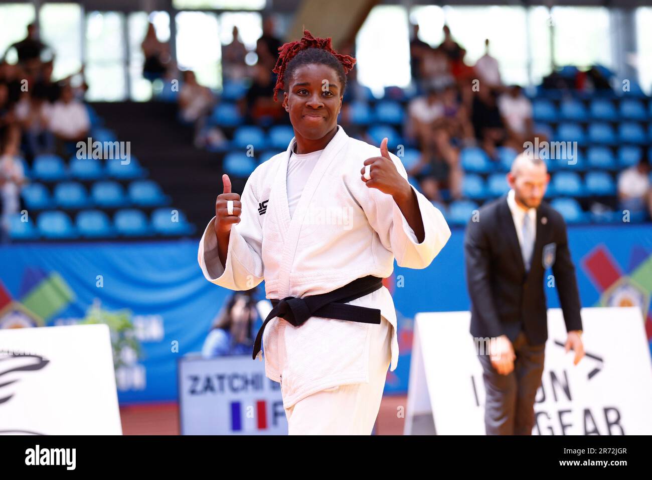 OCEANE Zatchi Bi (FRA) médaille d'or, femmes -78 kg pendant l'Open européen de Madrid 2023, événement de l'Union européenne de judo sur 11 juin 2023 à Polideportivo Municipal de Gallur à Madrid, Espagne - photo: Oscar J Barroso/DPPI/LiveMedia Banque D'Images