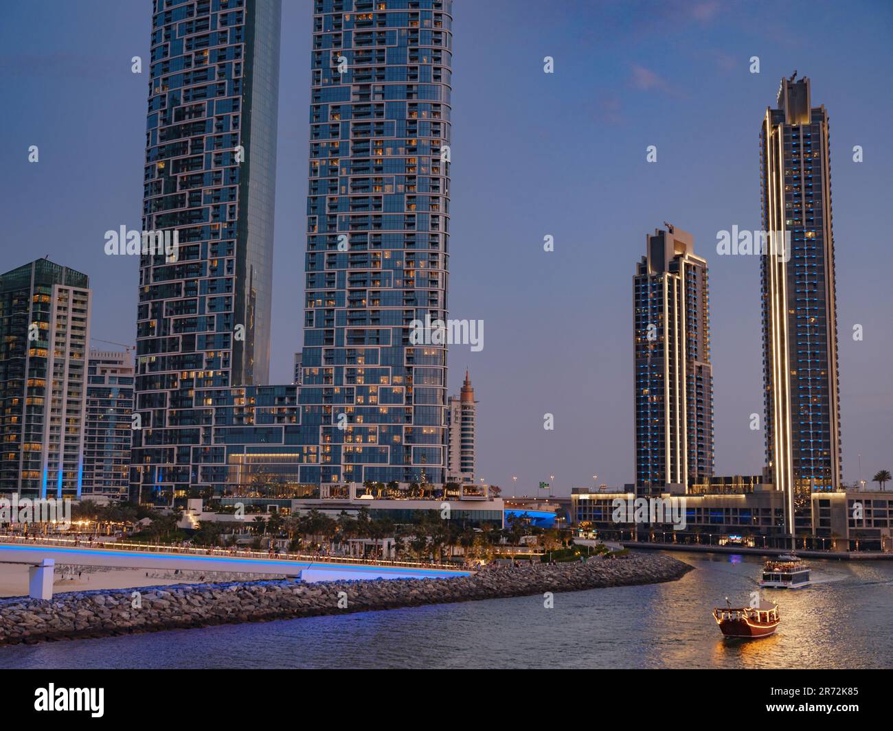 Dubaï, Émirats arabes Unis, 26 mars 2023 Port de plaisance de Dubaï