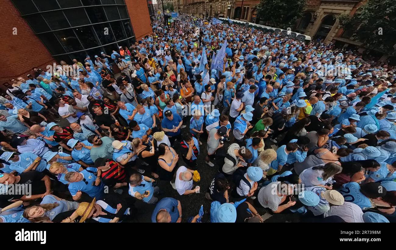 Défilé et spectacle de la victoire de la ville de Manchester, juin 2023 Banque D'Images