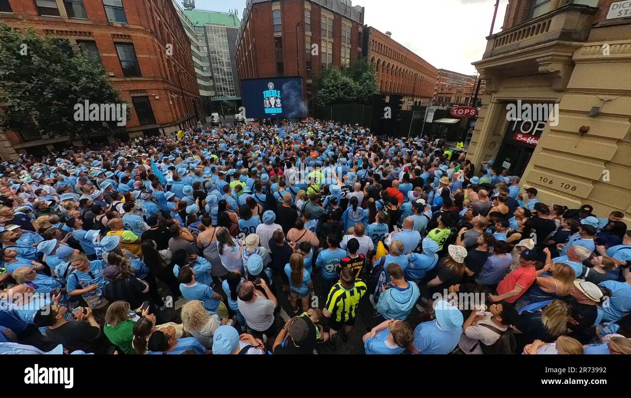 Défilé et spectacle de la victoire de la ville de Manchester, juin 2023 Banque D'Images