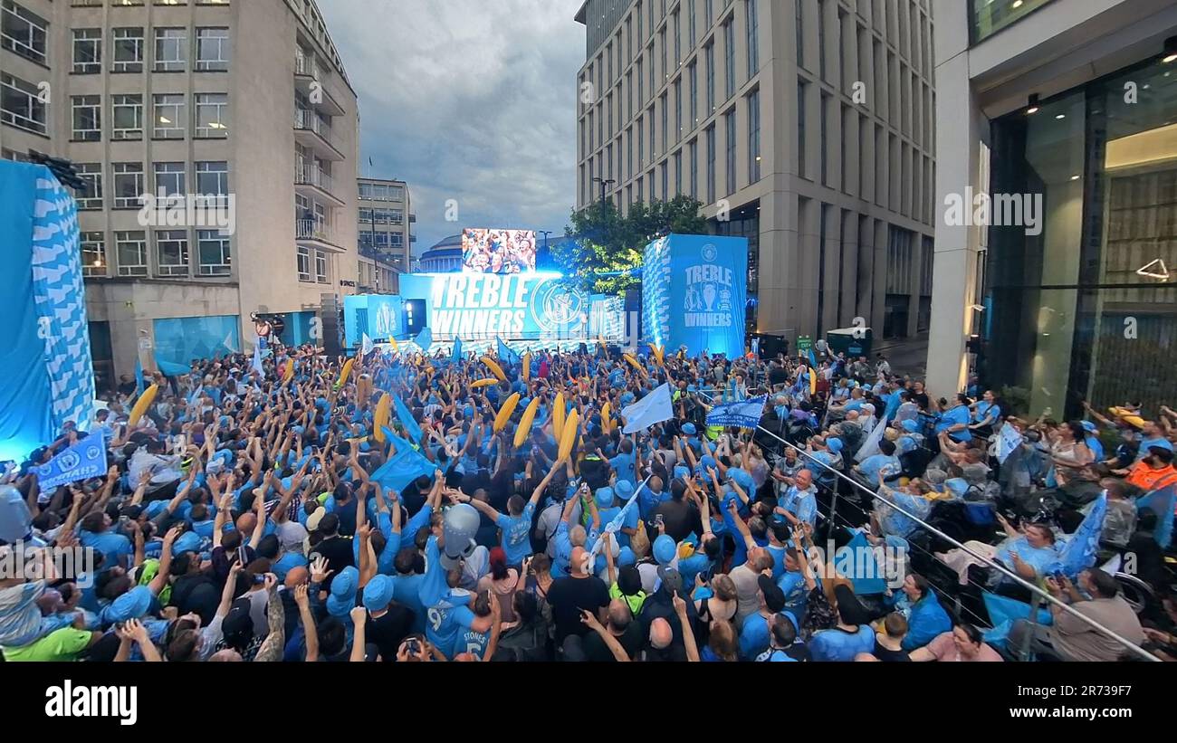 Défilé et spectacle de la victoire de la ville de Manchester, juin 2023 Banque D'Images
