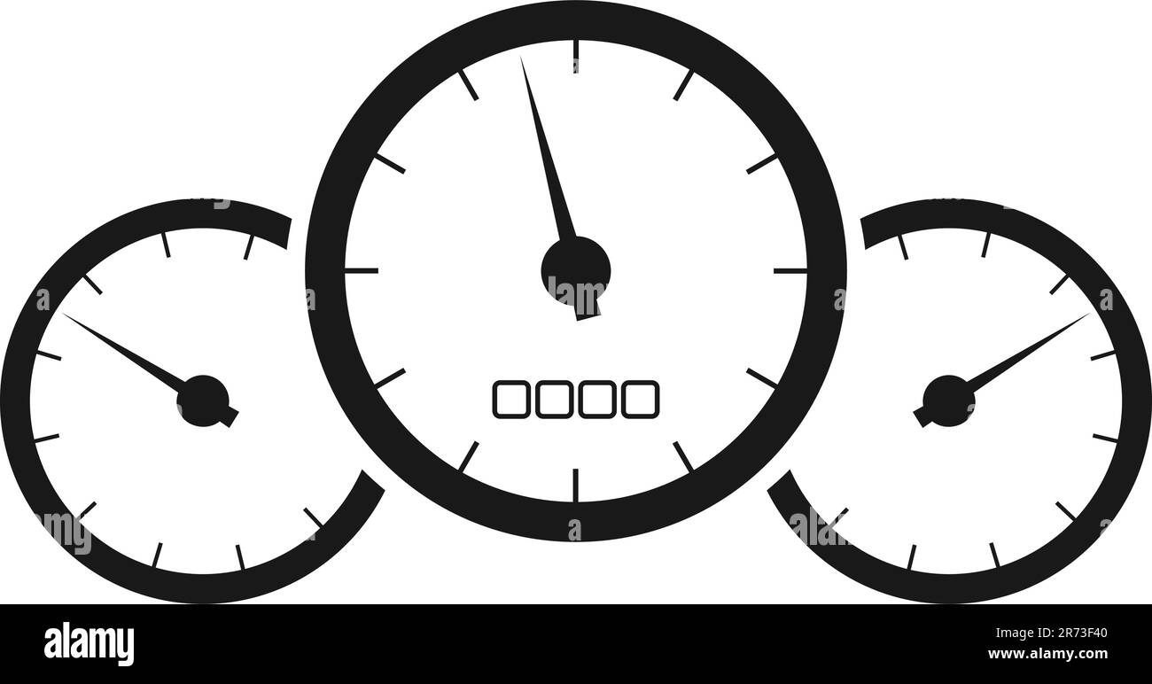 Illustration de la conception vectorielle de l'icône du compteur de vitesse Illustration de Vecteur