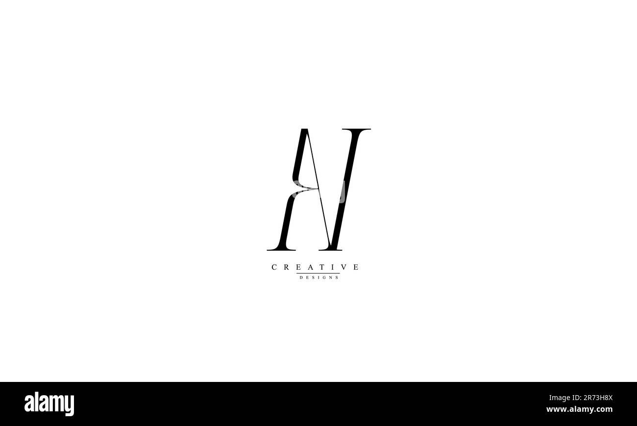 Lettres de l'alphabet initiales Monogram logo AV va A V Illustration de Vecteur