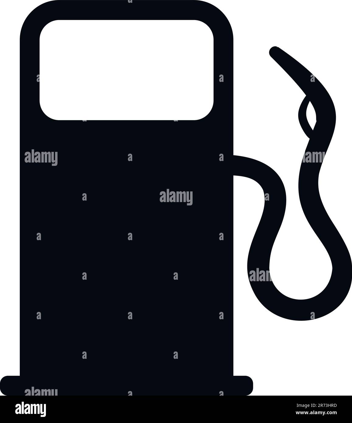 conception d'icône vectorielle noire de pompe à carburant Illustration de Vecteur