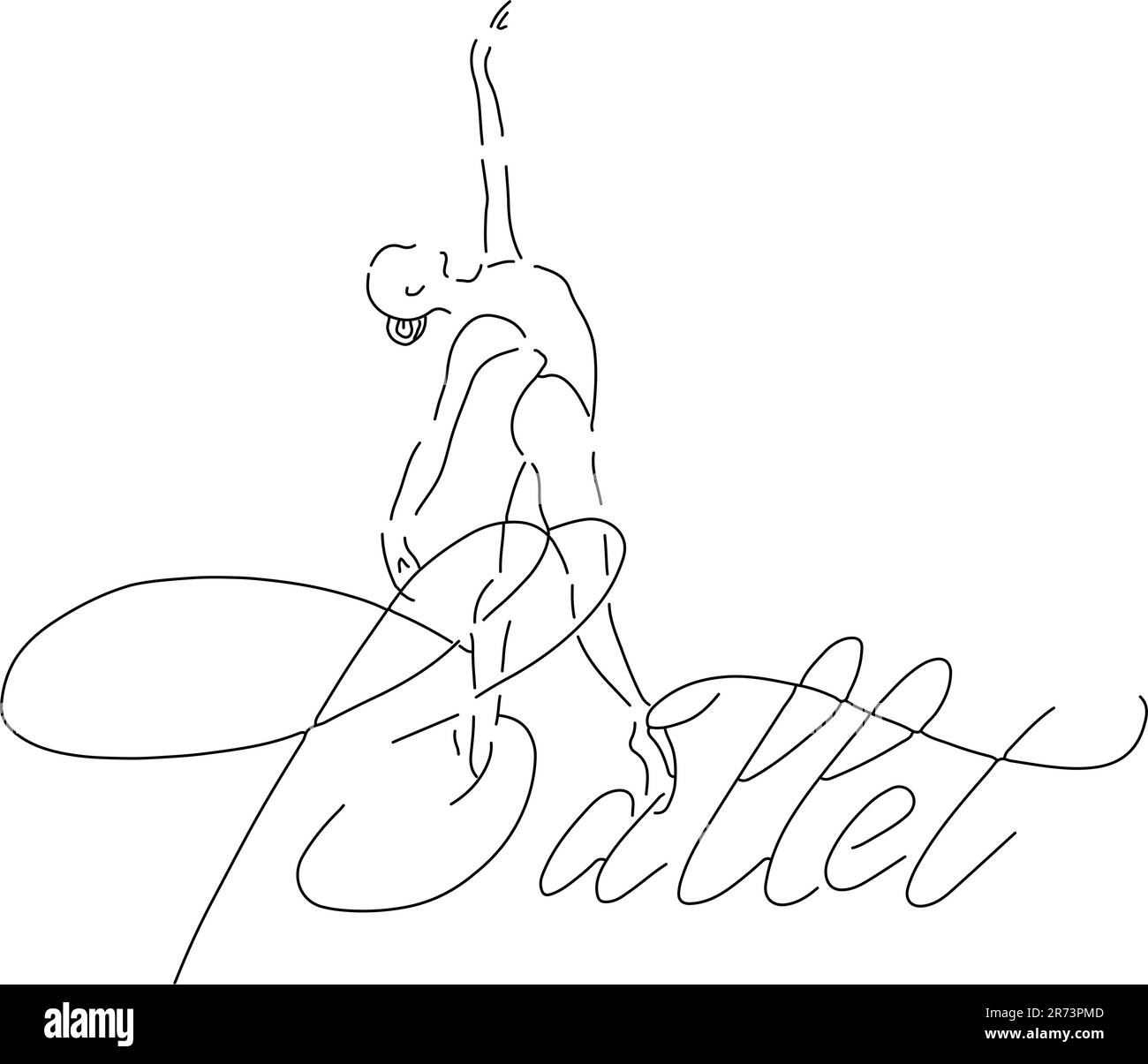 Illustration vectorielle ballerina icône en danse. École de ballet, studio de danse. Illustration de Vecteur