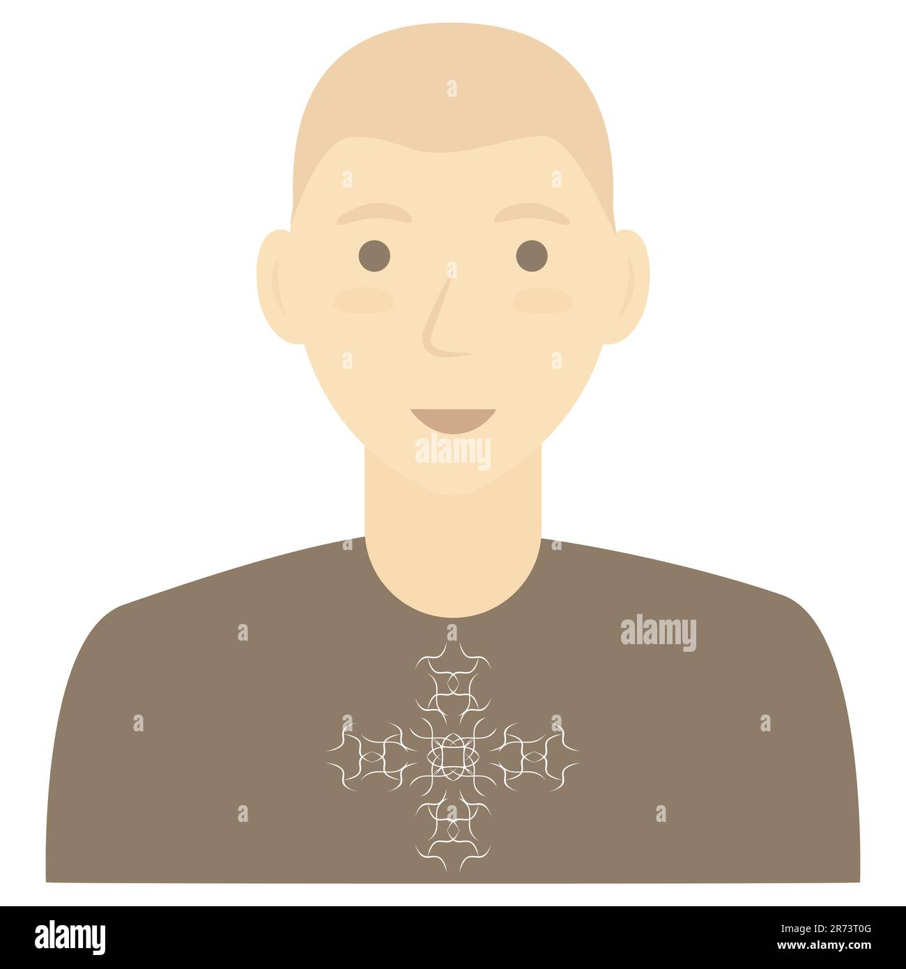 Portrait d'homme Guy visage avatar illustration élément de conception Illustration vectorielle isolée sur fond blanc Illustration de Vecteur