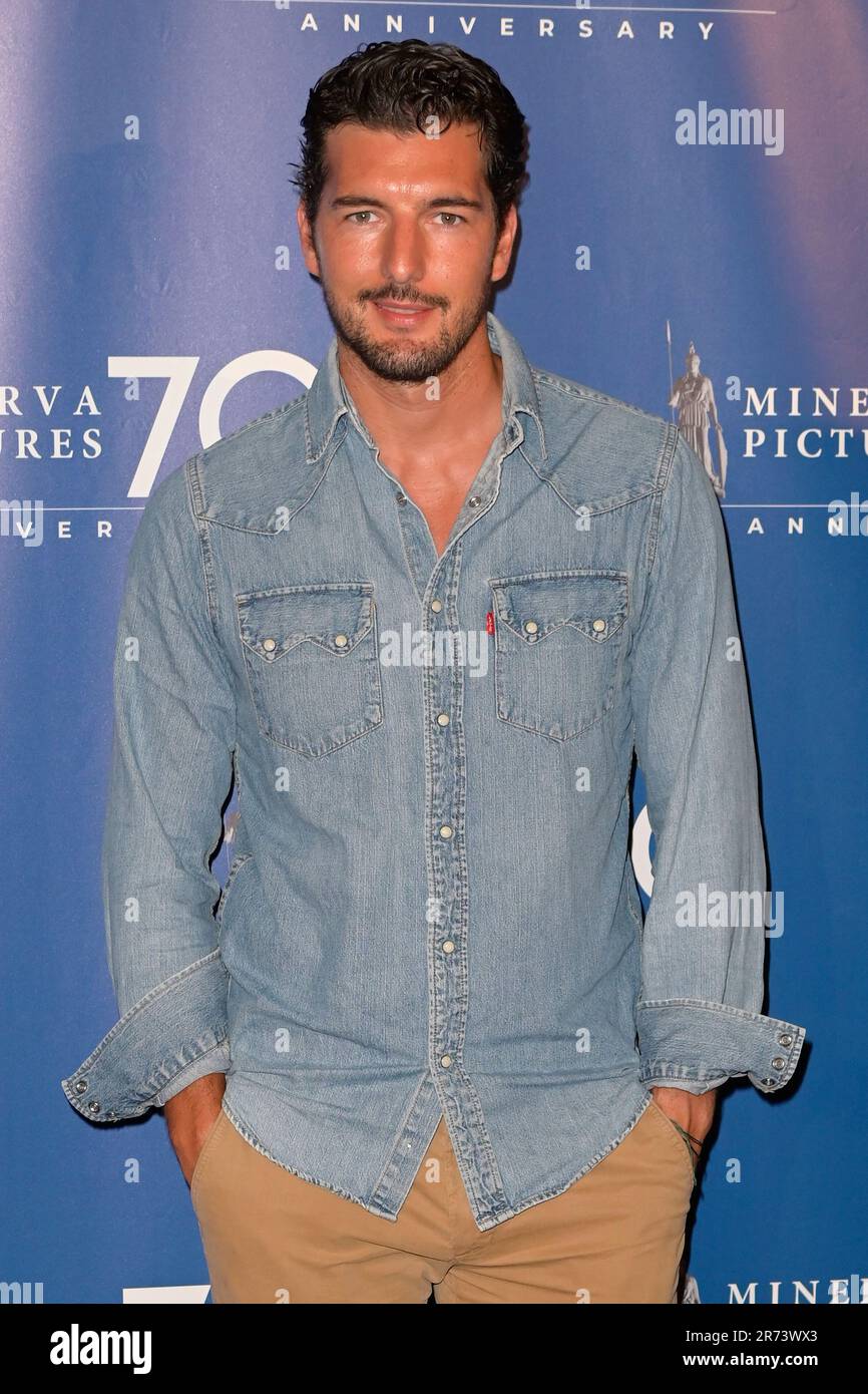 Rome, Italie. 12th juin 2023. Andrea Perti assiste au tapis rouge de la fête anniversaire 70th de Minerva Pictures au Palazzo Brancaccio. Crédit : SOPA Images Limited/Alamy Live News Banque D'Images