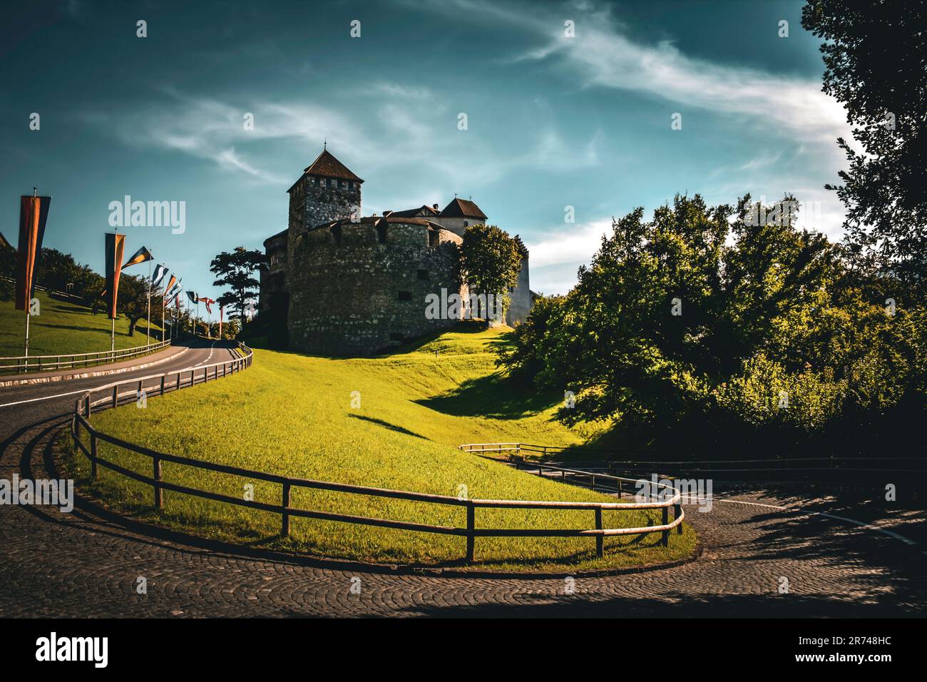 Le Majestic Vaduz Castle - Liechtenstein Banque D'Images