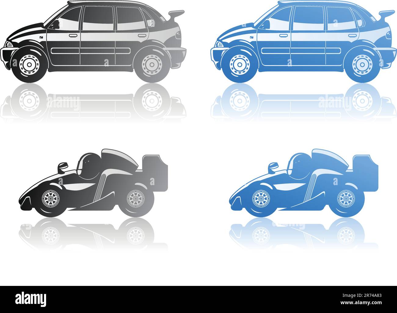 illustration vectorielle de la formule 1 et de la limousine Illustration de Vecteur