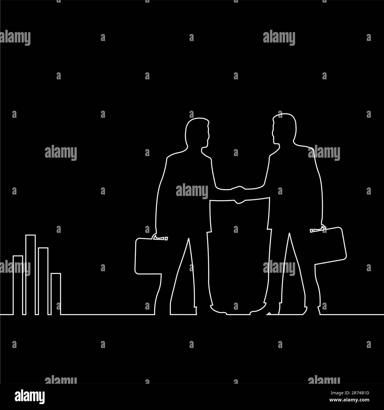 Illustration de l'affaire Illustration de Vecteur