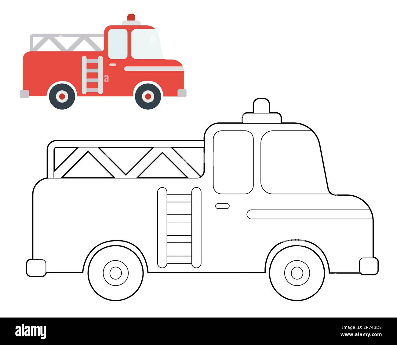 Livre de coloriage pour enfants, monstres de dessin animé, extraterrestres. Illustration vectorielle sur fond blanc. Illustration de Vecteur