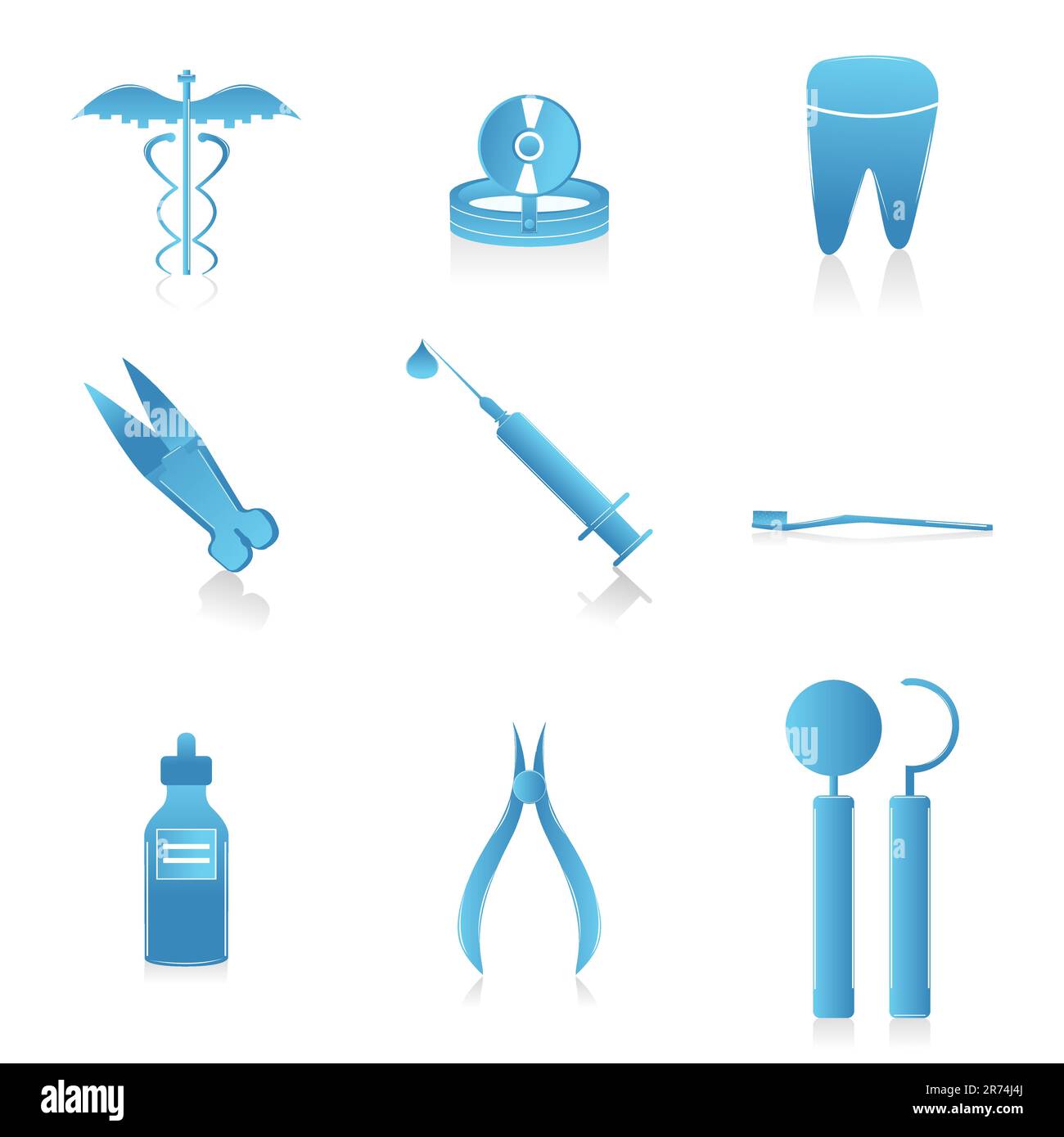 Illustration de l'expérience de médecins sur fond blanc Illustration de Vecteur