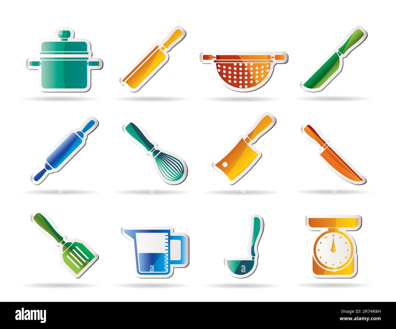 Les appareils de cuisson et d'outils icônes - vector icon set Illustration de Vecteur