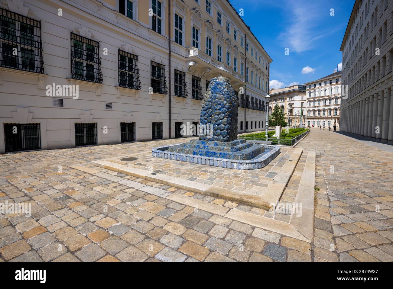 Lapis Lazuli Brunnen fontaine à Ballhausplatz, Vienne, Autriche Banque D'Images