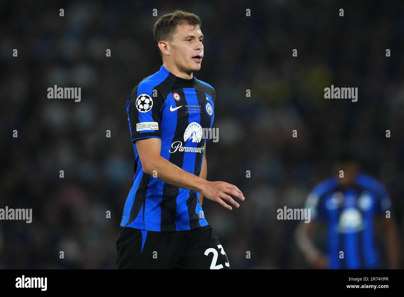 Nicola Barella de l'Inter Milan lors de la Ligue des champions de l'UEFA, finale entre la ville de Manchester et l'Inter Milan a joué au stade olympique Ataturk sur 10 juin 2023 à Istanbul, Turquie. (Photo de Magma) Banque D'Images Nicola Barella de l'Inter Milan lors de la Ligue des champions de l'UEFA, finale entre la ville de Manchester et l'Inter Milan a joué au stade olympique Ataturk sur 10 juin 2023 à Istanbul, Turquie. (Photo de Magma) Banque D'Images