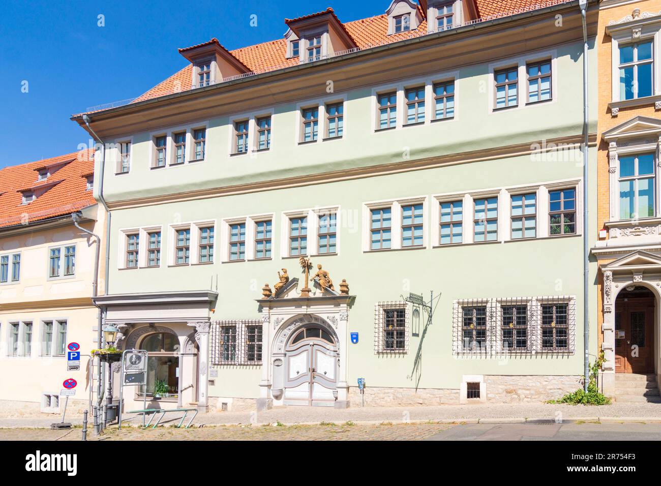 Arnstadt, maison Haus zum Palmenbaum en Thuringe, Allemagne Banque D'Images