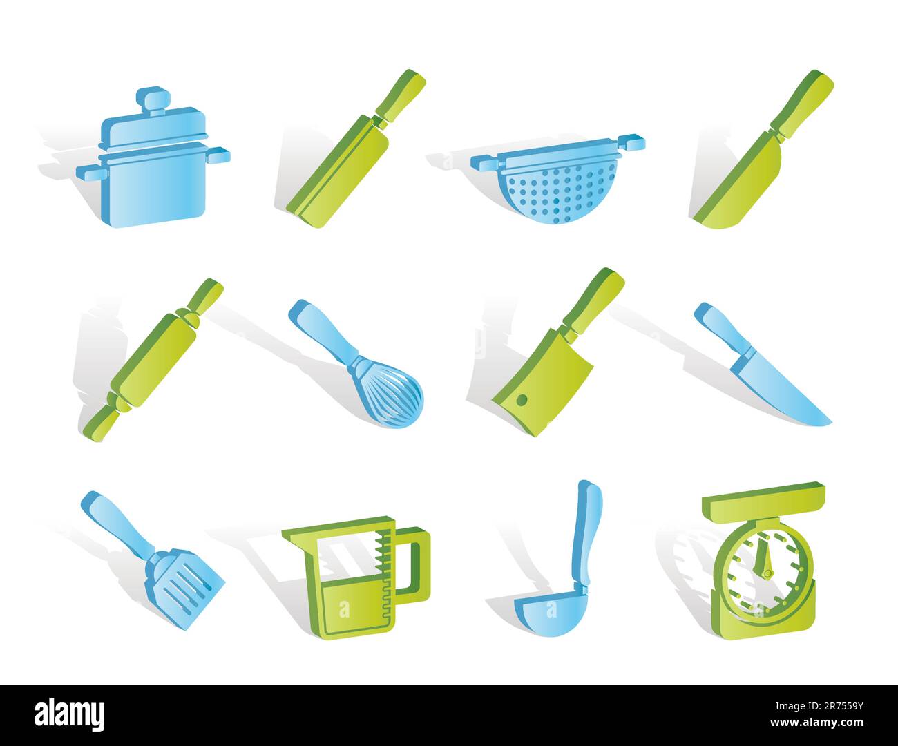 Les appareils de cuisson et d'outils icônes - vector icon set Illustration de Vecteur