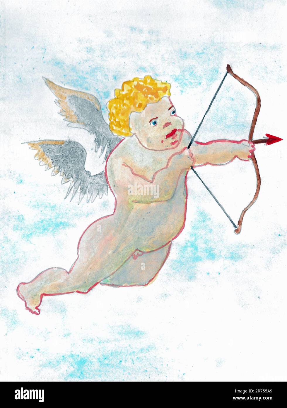 Putti. Petits anges. Banque D'Images