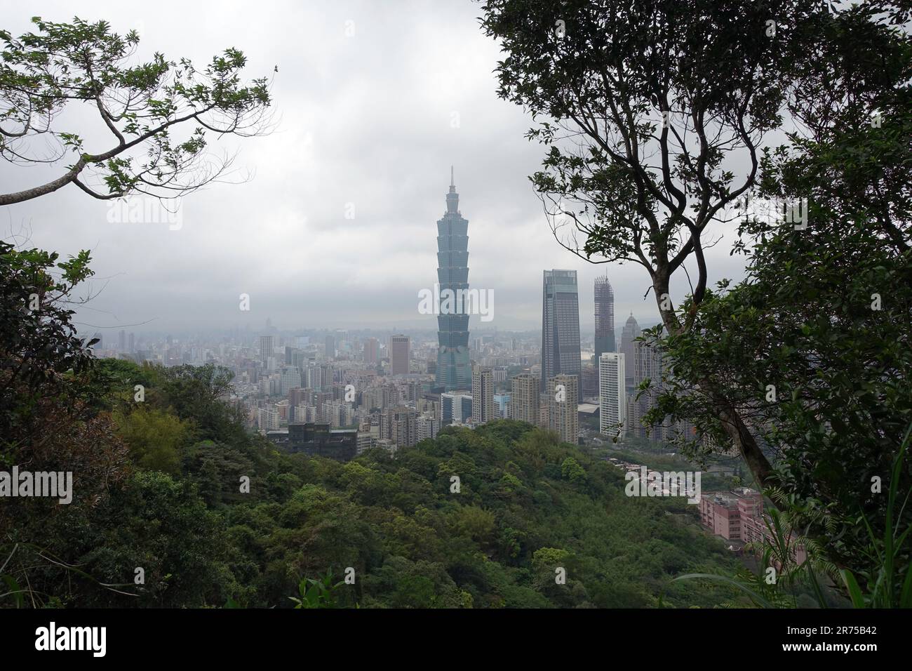 Vue sur la capitale Taipei, Taiwan, Taipeh Banque D'Images