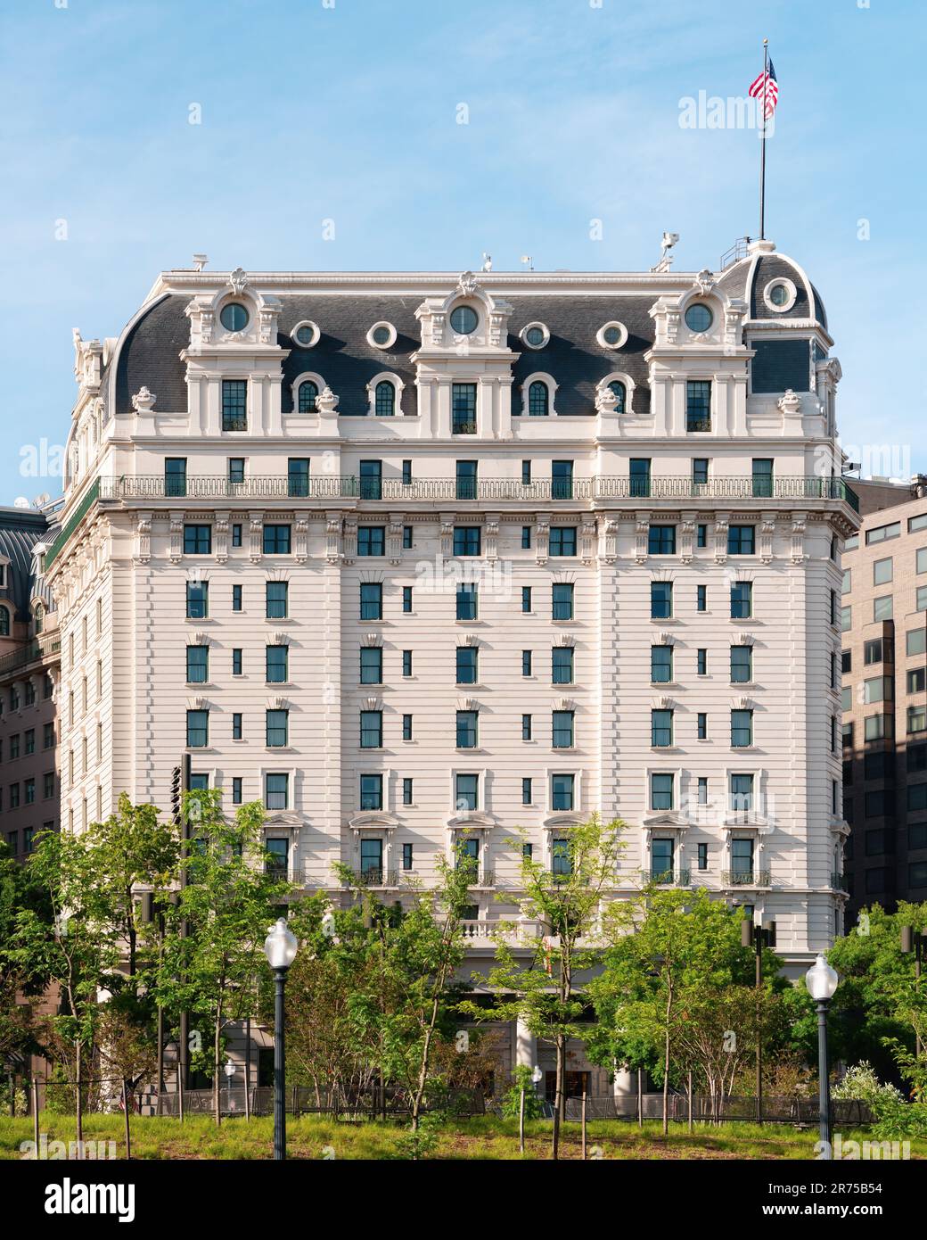 Willard InterContinental Washington. Le Willard Hotel, hôtel de luxe historique aux-Arts situé sur Pennsylvania Avenue dans le centre-ville de Washington, D.C. Banque D'Images